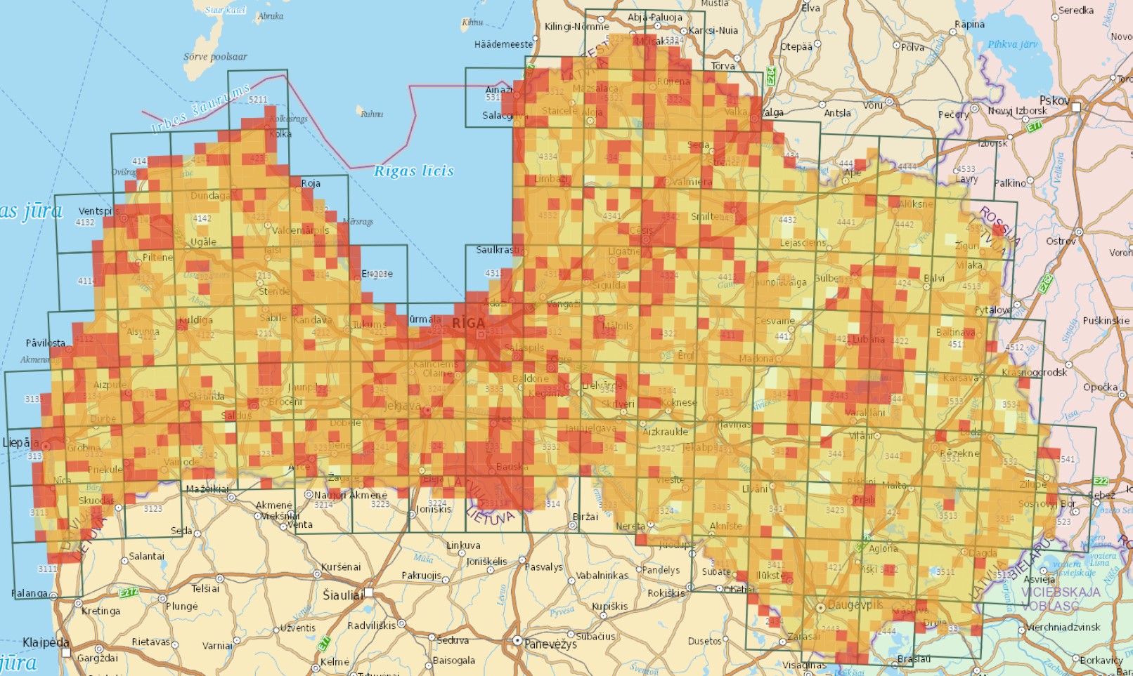 Ligzdojošo putnu atlanta apsekotība 2023.g. marts